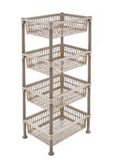 Plastic Organizer With Shelves 71.5x47.5x58 cm - Brown